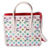 Christian Louboutin Loubinthesky Medium Paloma Satchel Canvas Spikes Ivory